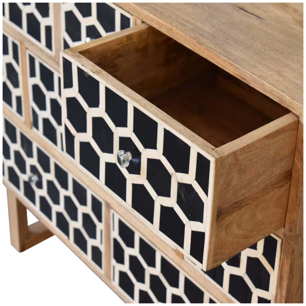 U-Shape Bone Inlay Chest - Image 17