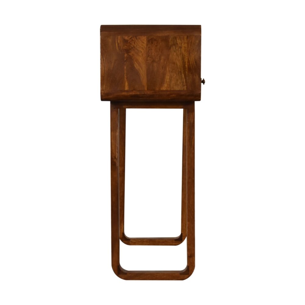 U-Curved Chestnut Console Table - Image 11