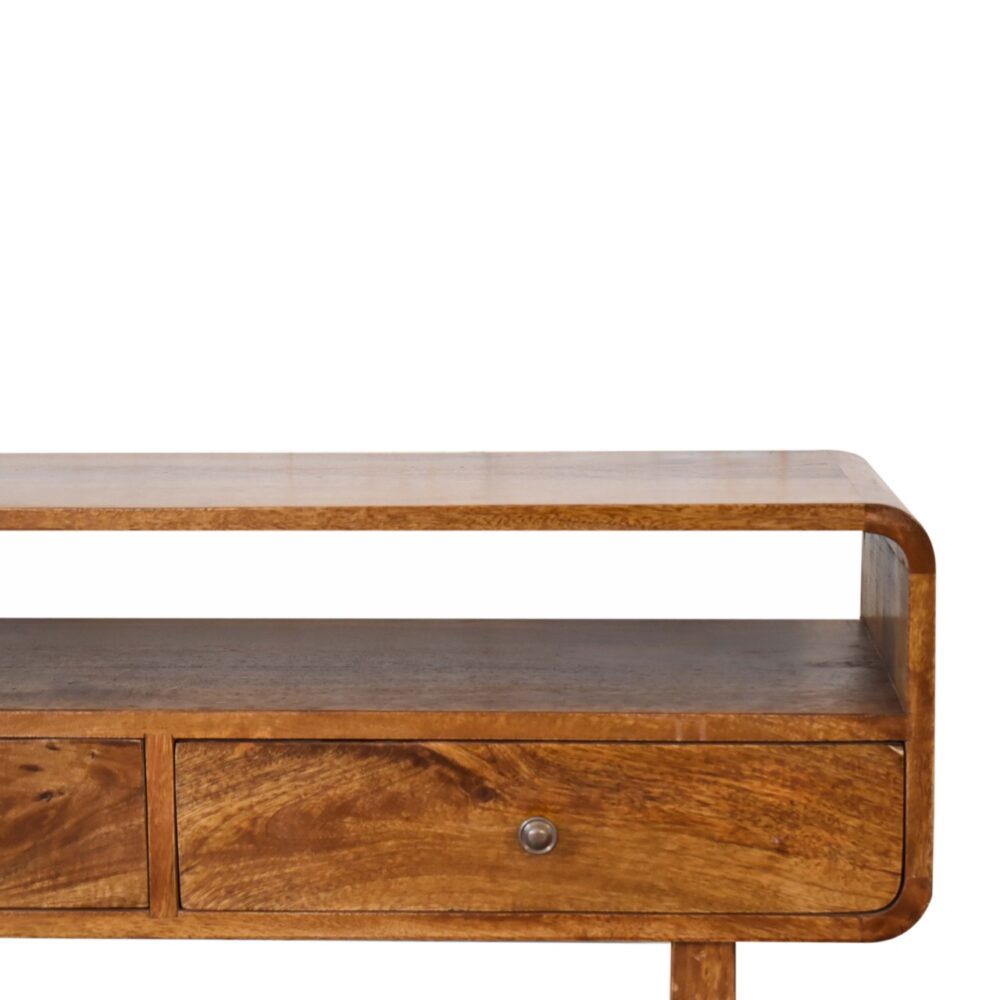 U-Shape Curve Chestnut Media Unit - Image 16