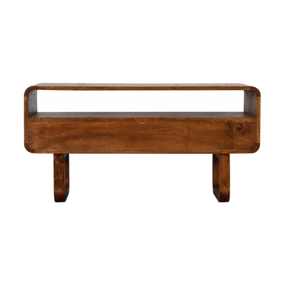 U-Shape Curve Chestnut Media Unit - Image 21