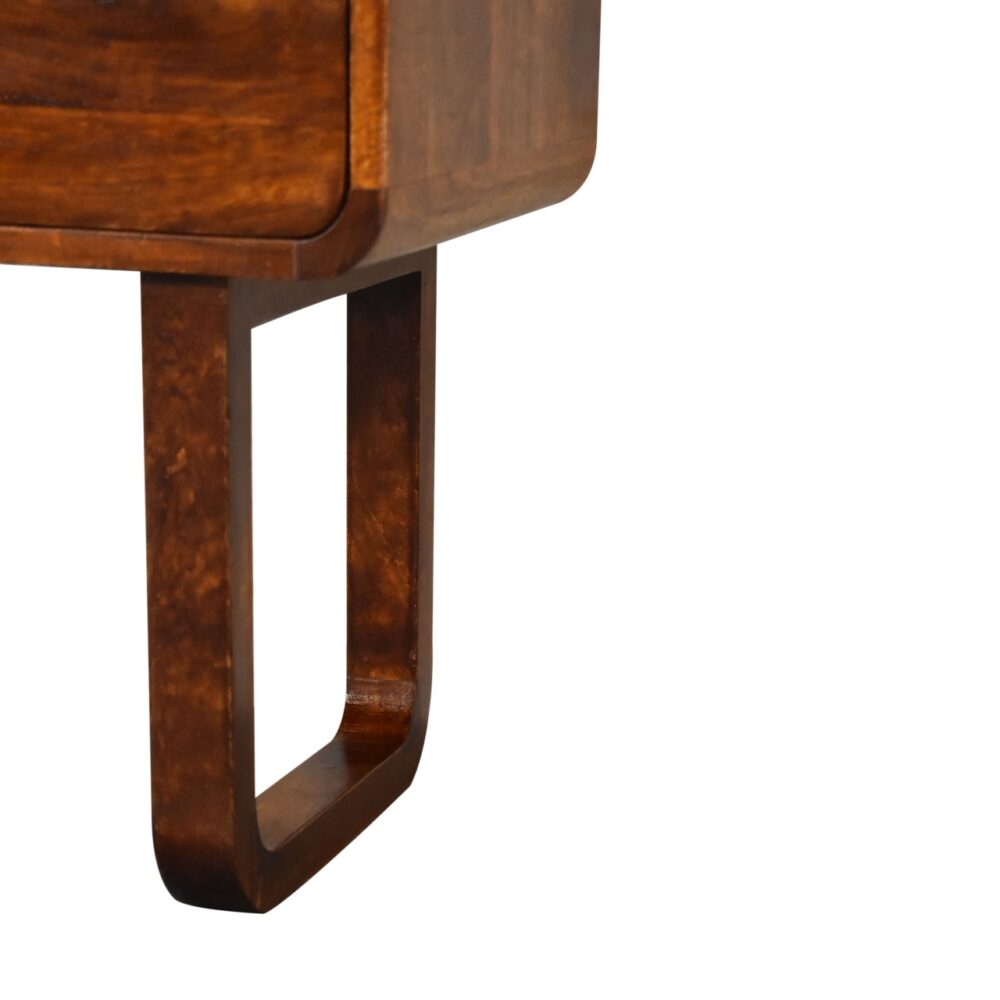 U-Curved Chestnut Nightstand - Image 20