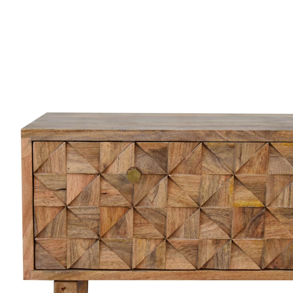 'U' Oak-ish Pineapple Bench - Image 10