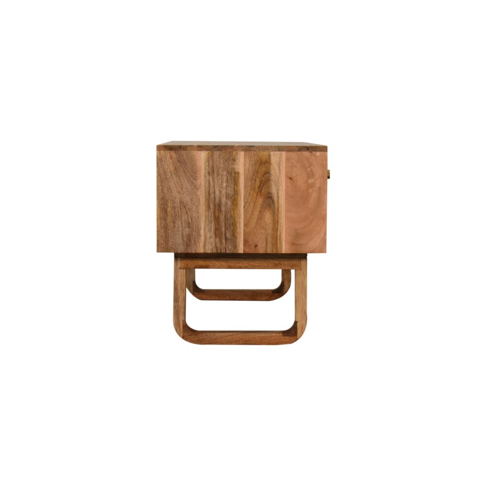 'U' Oak-ish Pineapple Bench - Image 6