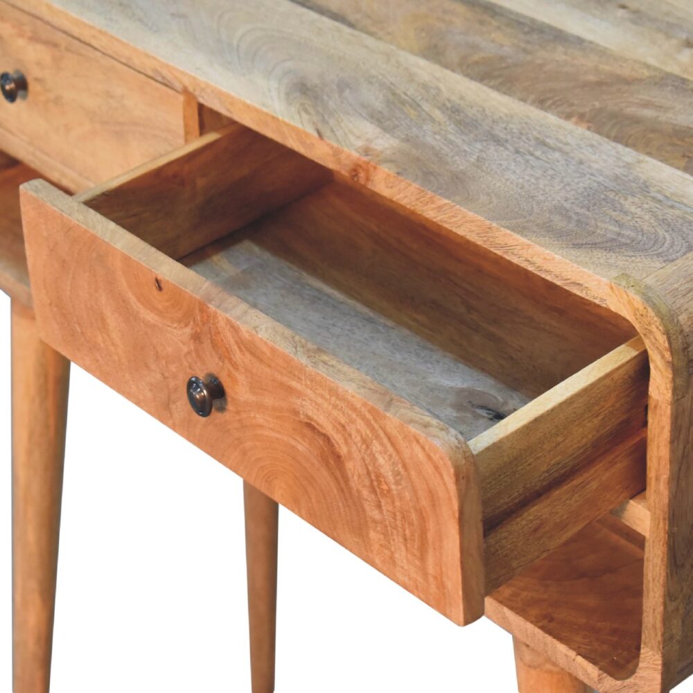 Reverse Curve Oak-ish Media Unit - Image 102