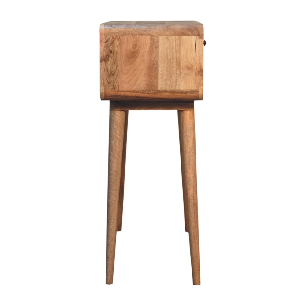 Reverse Curve Oak-ish Media Unit - Image 104