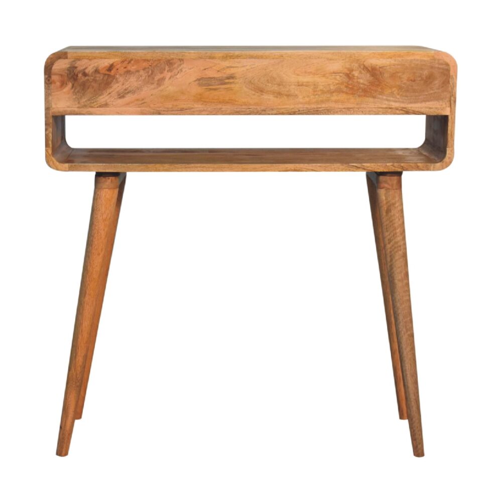 Reverse Curve Oak-ish Media Unit - Image 105