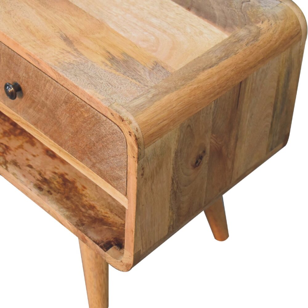 Reverse Curve Oak-ish Media Unit - Image 13