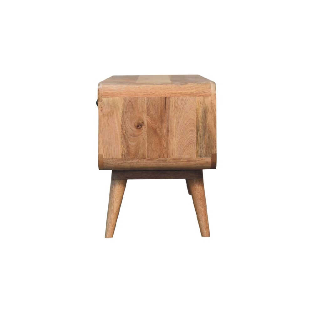 Reverse Curve Oak-ish Media Unit - Image 15