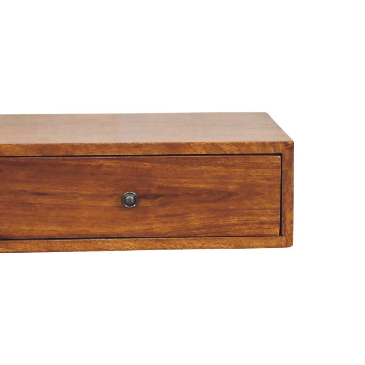 Lunar 2 Drawer Chestnut Wall Mounted Console - Image 5