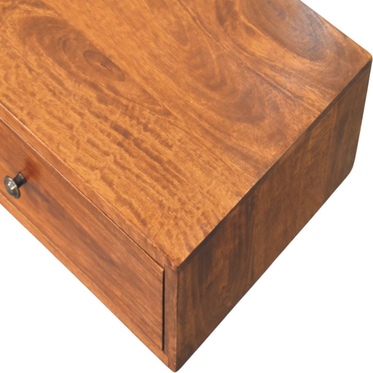 Lunar 2 Drawer Chestnut Wall Mounted Console - Image 6