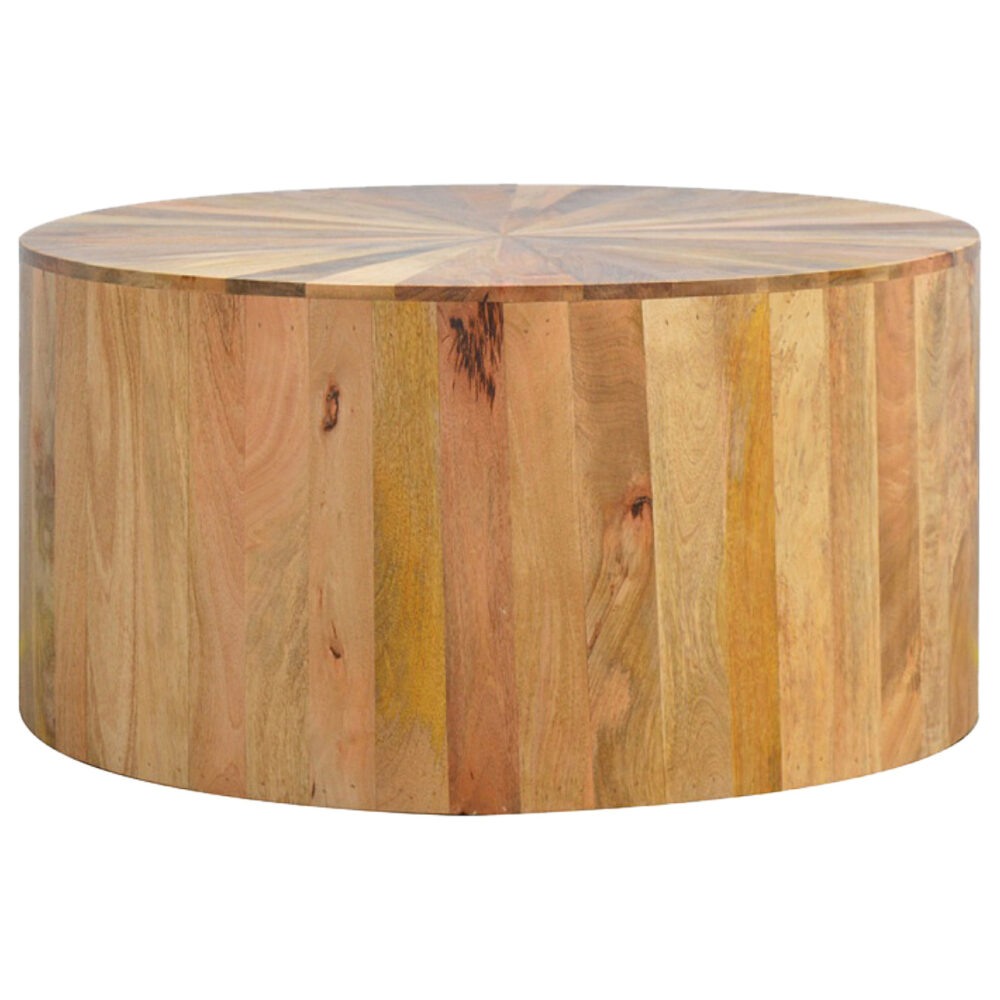 Round Wooden Coffee Table - Image 4