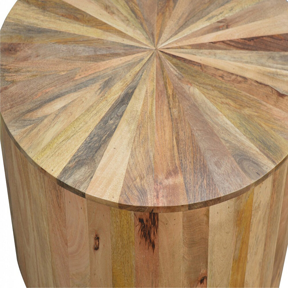 Round Wooden Coffee Table - Image 6