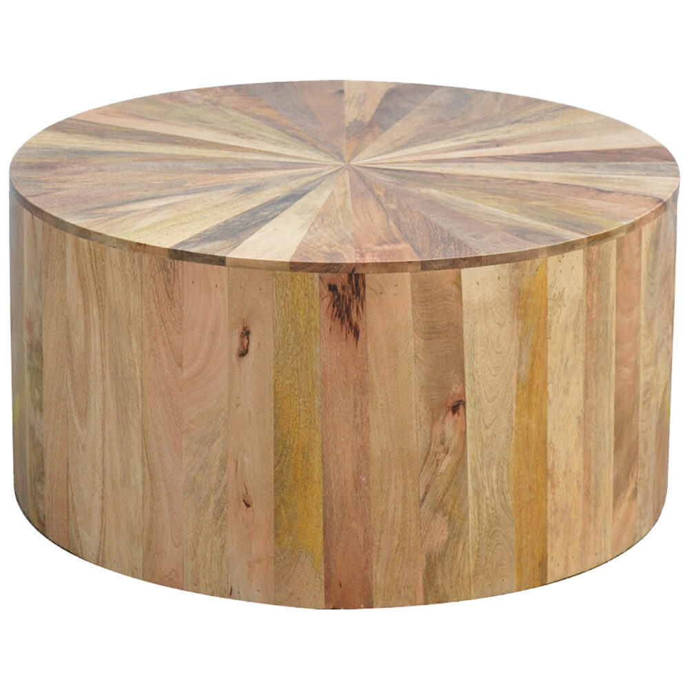 Round Wooden Coffee Table - Image 7
