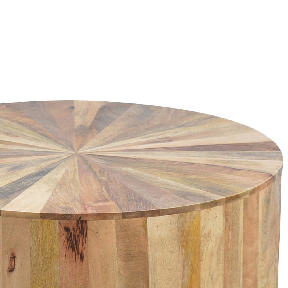 Round Wooden Coffee Table - Image 9