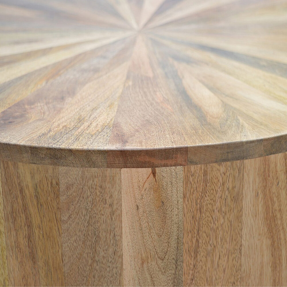 Round Wooden Coffee Table - Image 10