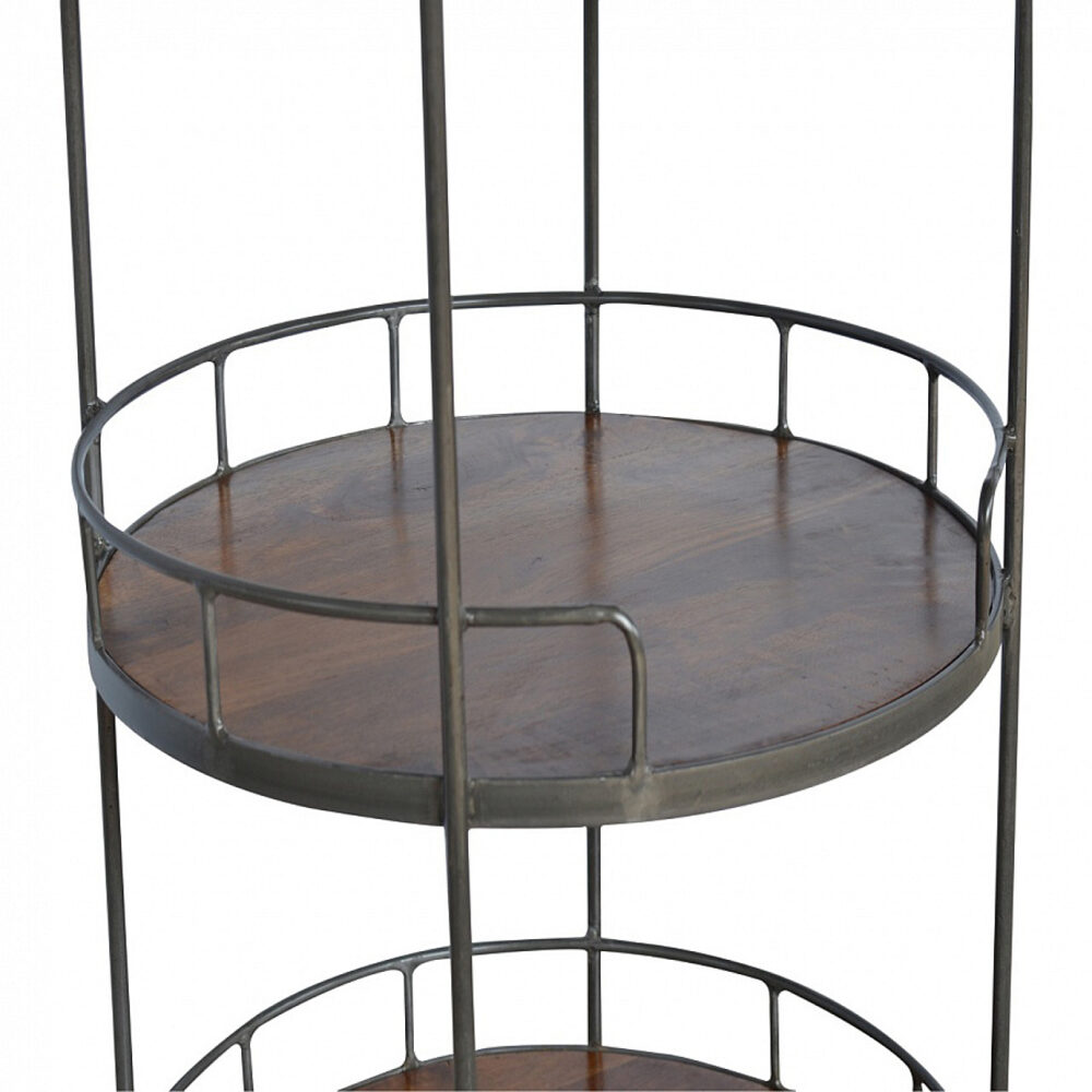 Industrial Round Butler Tray Table - Image 10