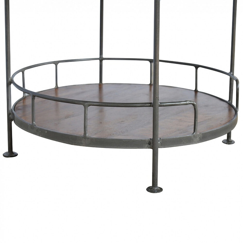 Industrial Round Butler Tray Table - Image 12